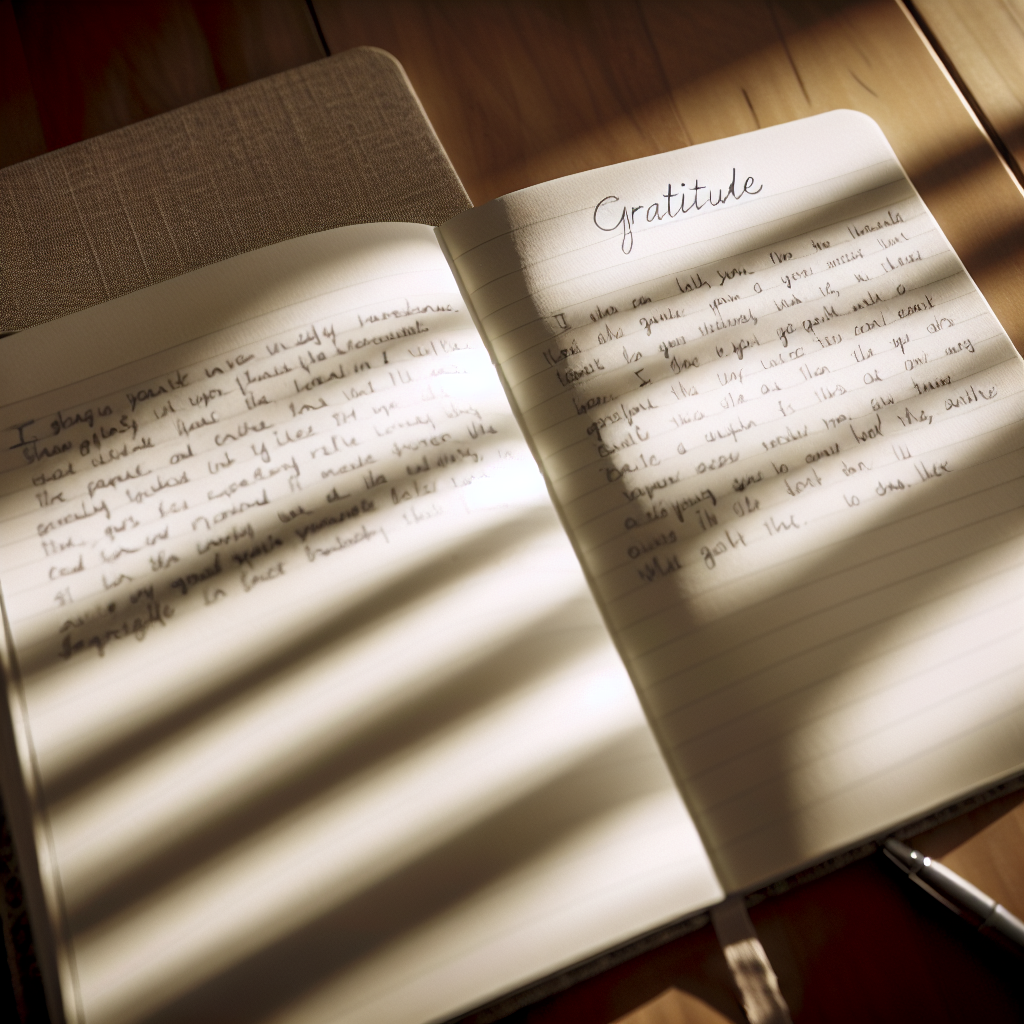 Gratitude journaling